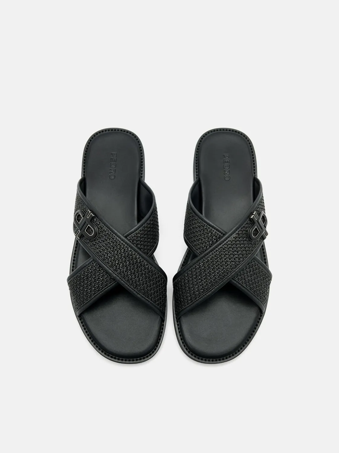 Cross Sandals - Black
