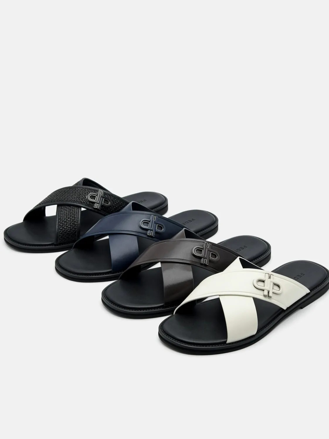 Cross Sandals - Black