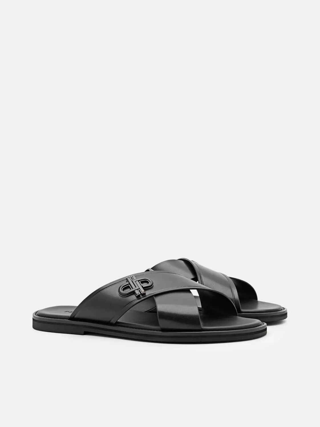 Cross Sandals - Black