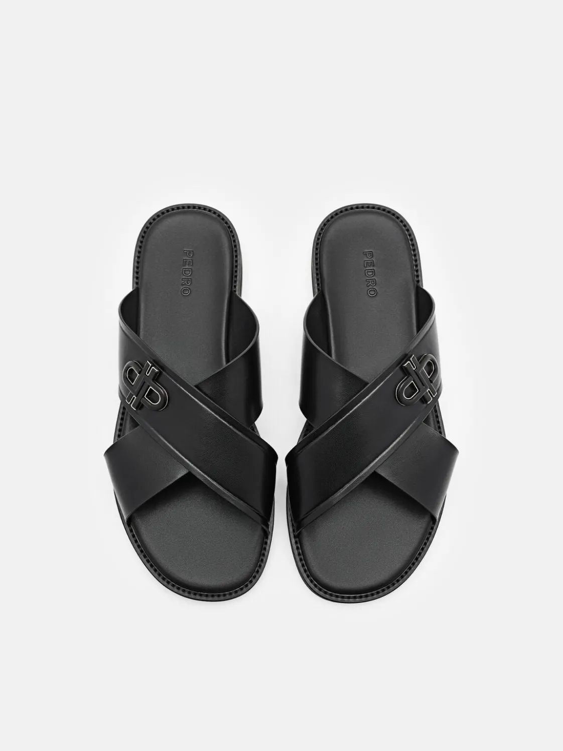 Cross Sandals - Black