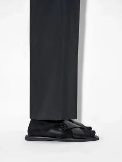 Cross Sandals - Black