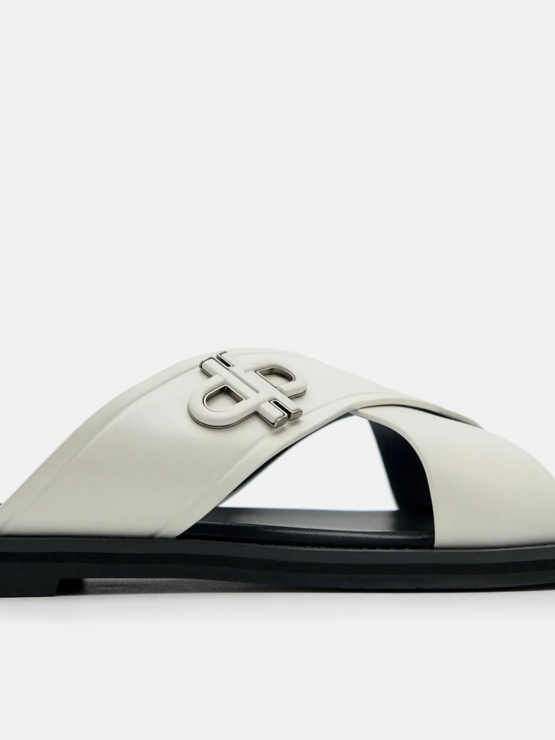 Cross Sandals - Chalk