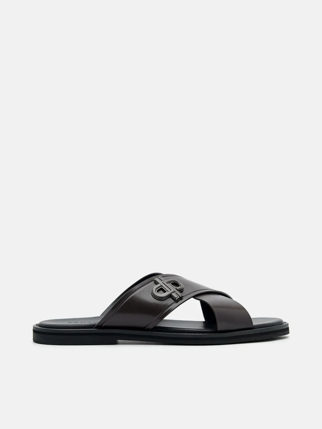 Cross Sandals - Dark Brown