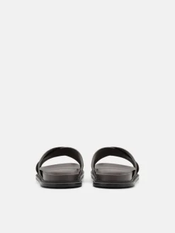 Cross Sandals - Dark Brown