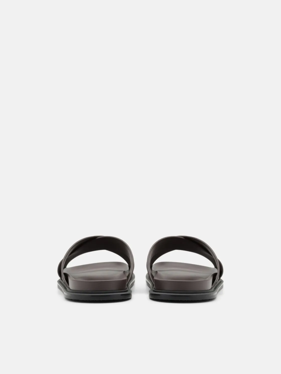 Cross Sandals - Dark Brown