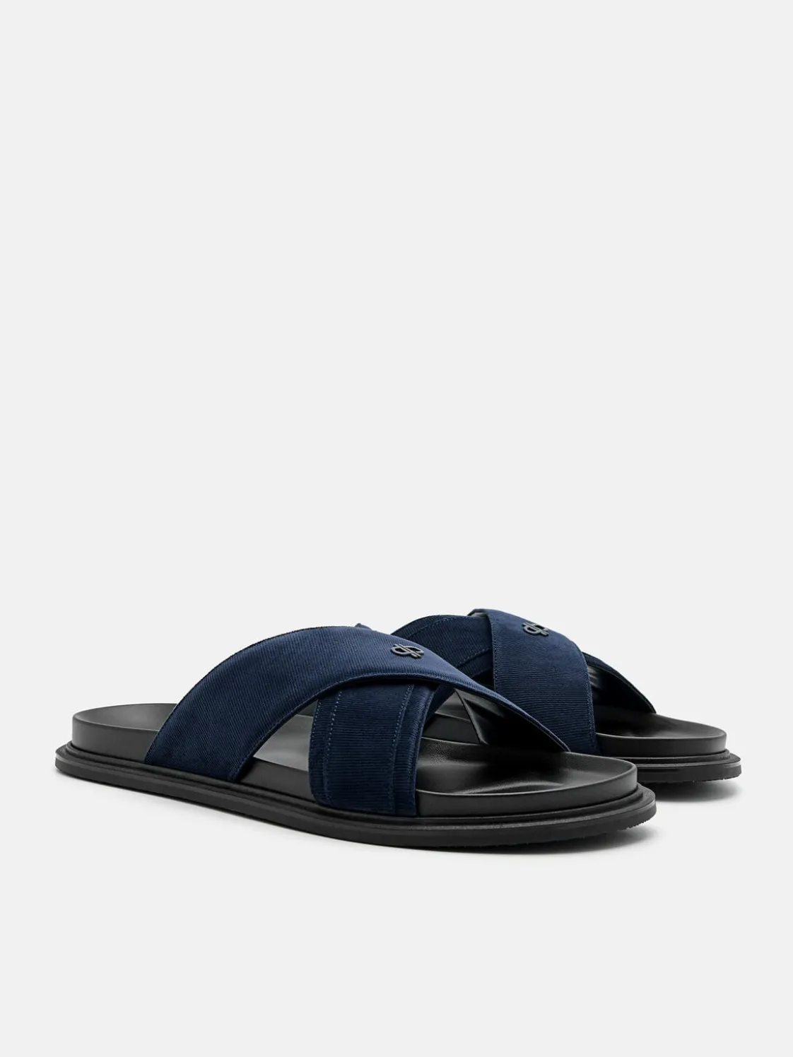 Cross Sandals - Navy