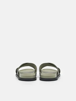 Cross Sandals - Olive