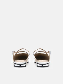 Crossover Mules - Silver