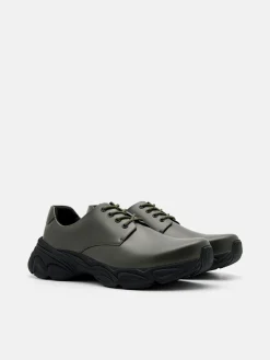 Cyclone Derby Shoes - Military Green