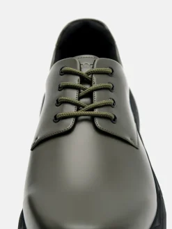 Cyclone Derby Shoes - Military Green