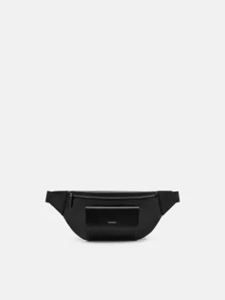 Cyrus Leather Belt Bag - Black