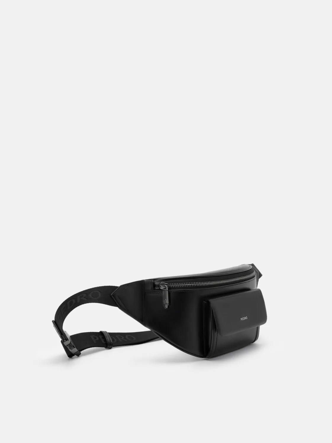 Cyrus Leather Belt Bag - Black