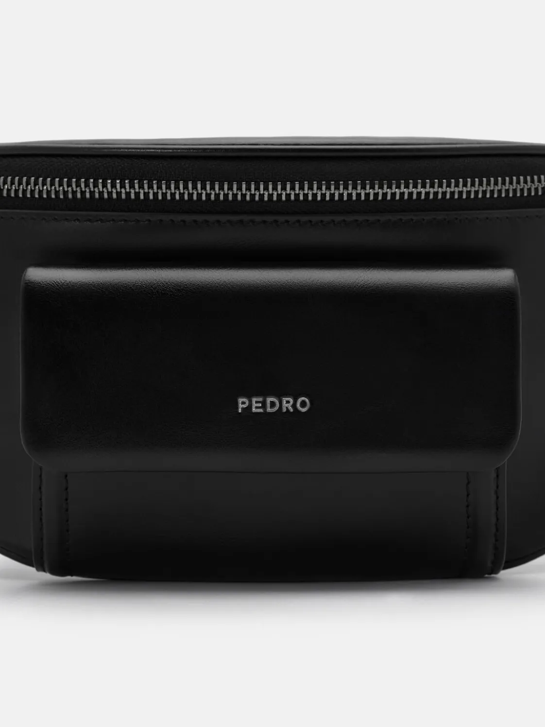 Cyrus Leather Belt Bag - Black