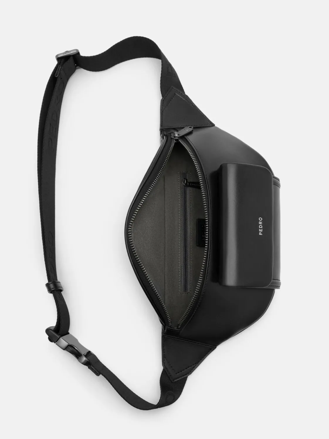 Cyrus Leather Belt Bag - Black