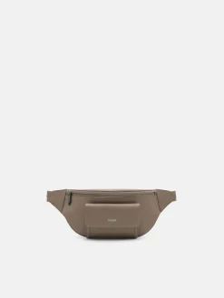 Cyrus Leather Belt Bag - Dark Taupe