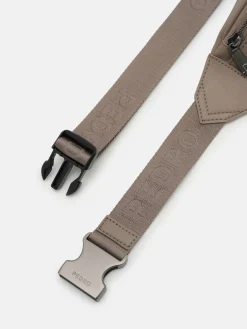 Cyrus Leather Belt Bag - Dark Taupe
