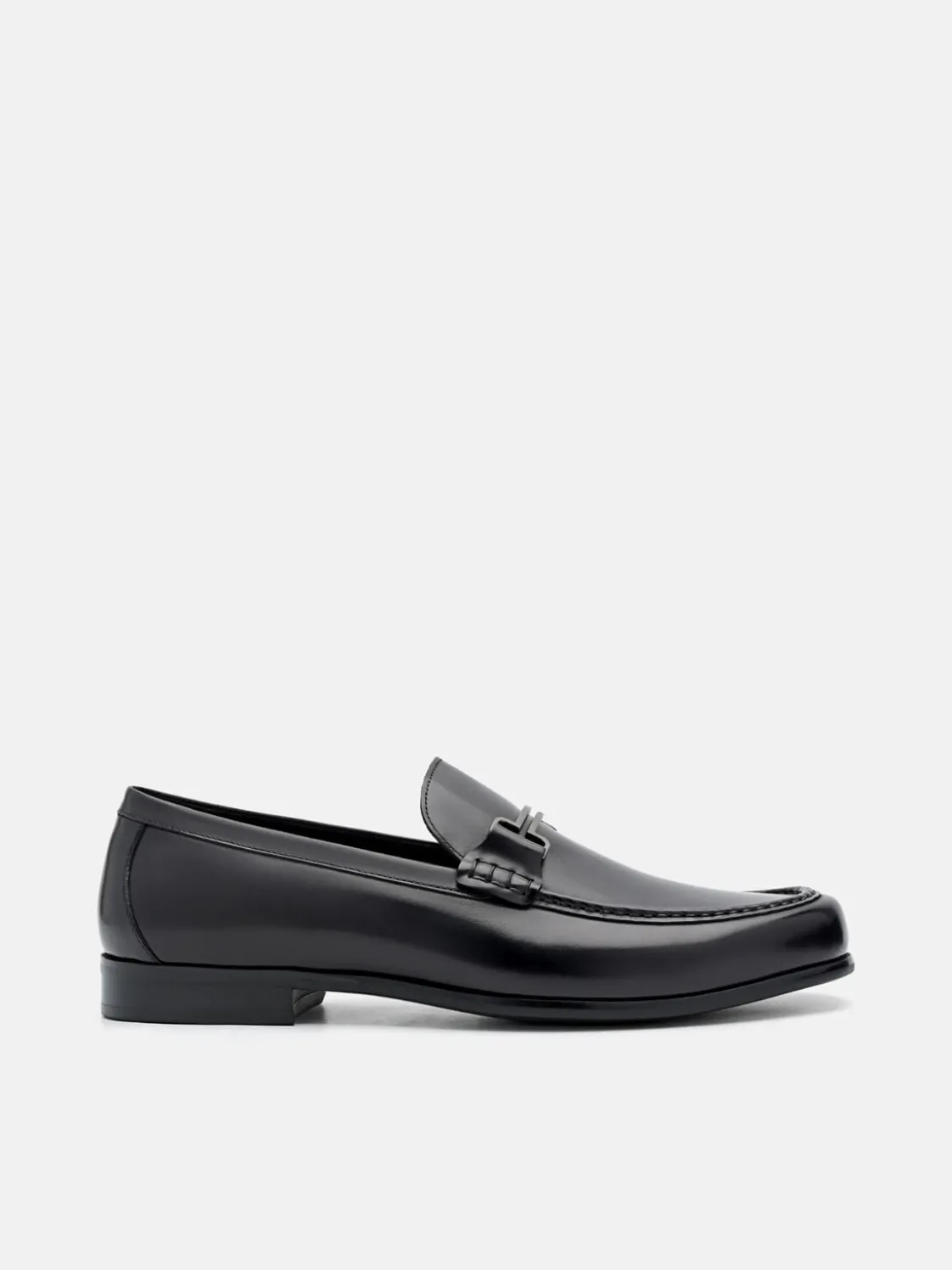 Dale Leather Horsebit Loafers - Black