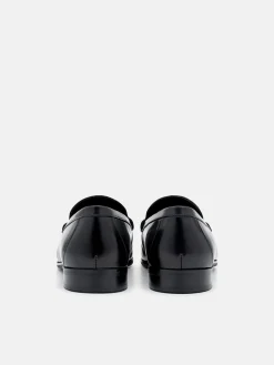 Dale Leather Horsebit Loafers - Black
