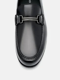 Dale Leather Horsebit Loafers - Black