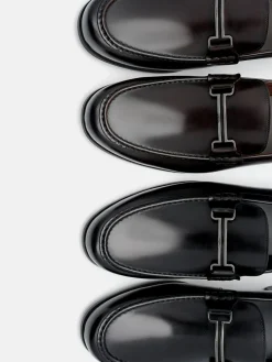 Dale Leather Horsebit Loafers - Black