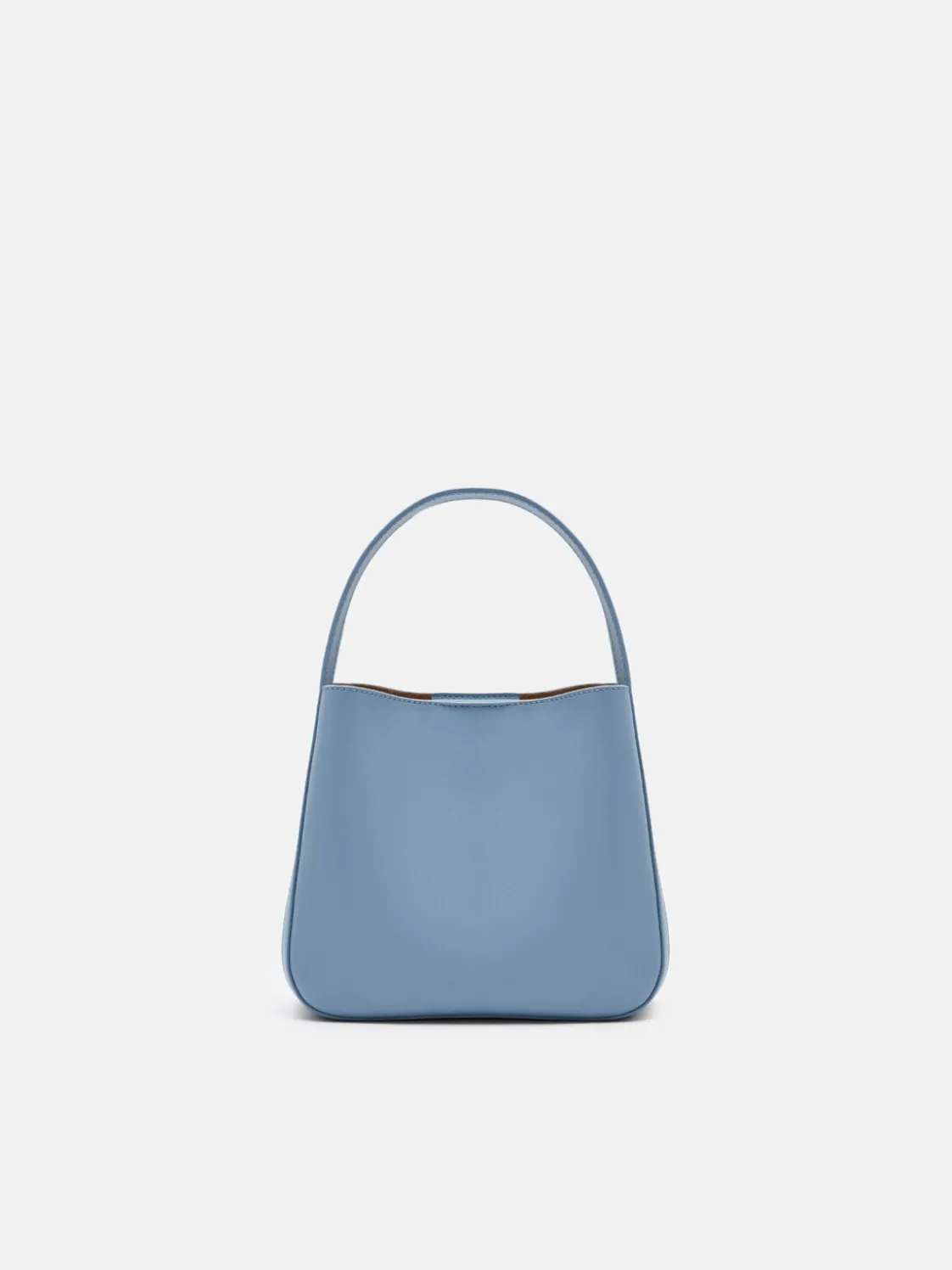 Dana Leather Bucket Bag - Slate Blue