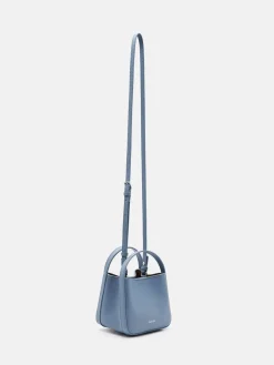 Dana Leather Pouch - Slate Blue