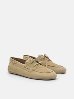Dee Leather Boat Shoes - Sand