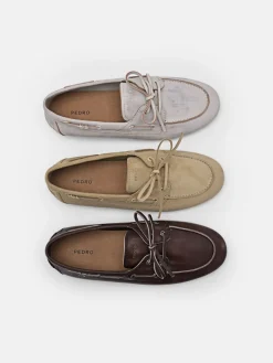 Dee Leather Boat Shoes - Sand