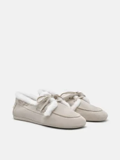 Dee Suede Boat Shoes - Chalk