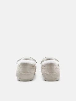 Dee Suede Boat Shoes - Chalk