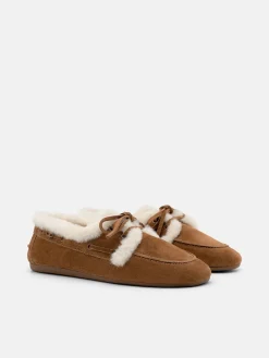 Dee Suede Boat Shoes - Cognac