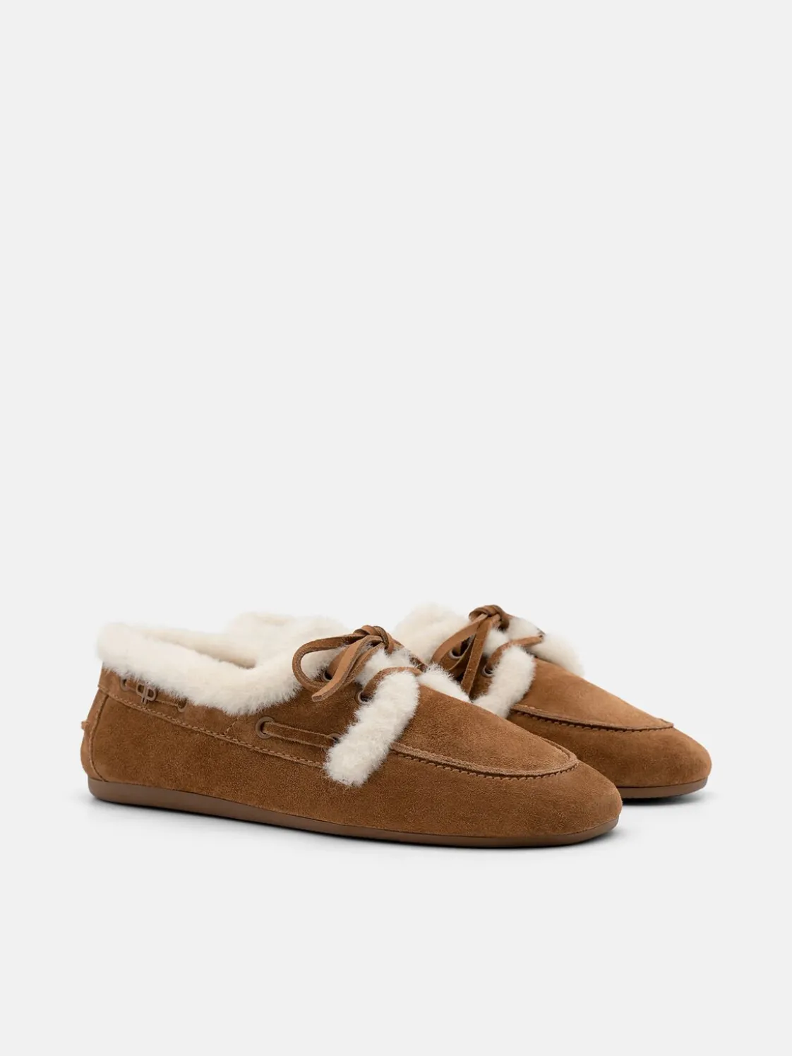 Dee Suede Boat Shoes - Cognac