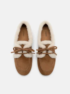 Dee Suede Boat Shoes - Cognac