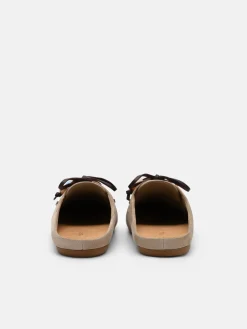 Dee Suede Mules - Sand Suede
