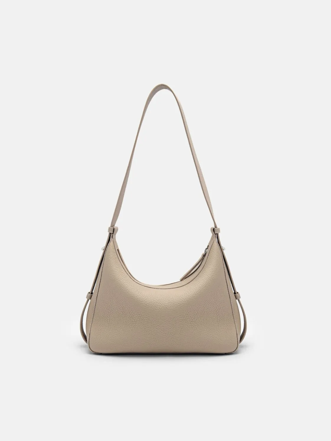 Demi Leather Shoulder Bag - Taupe