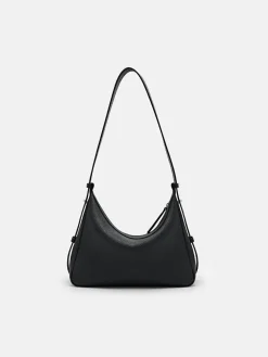 Demi Leather Shoulder Bag - Black