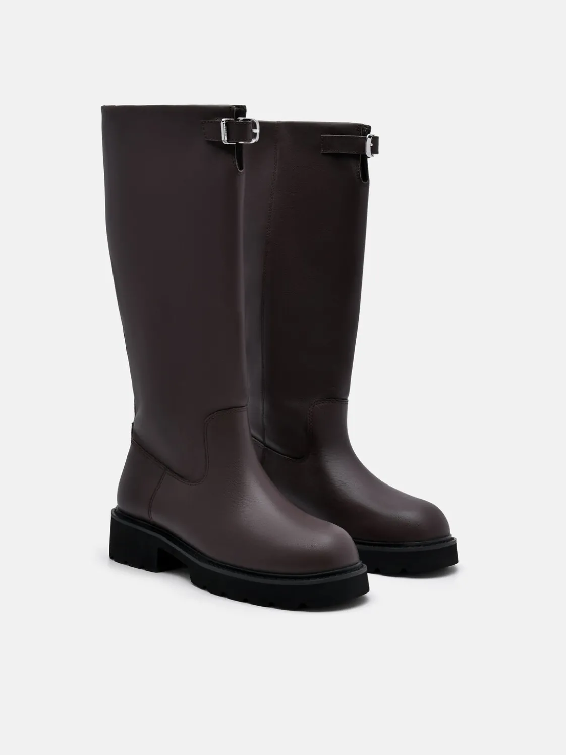 Dessa Knee Boots - Dark Brown