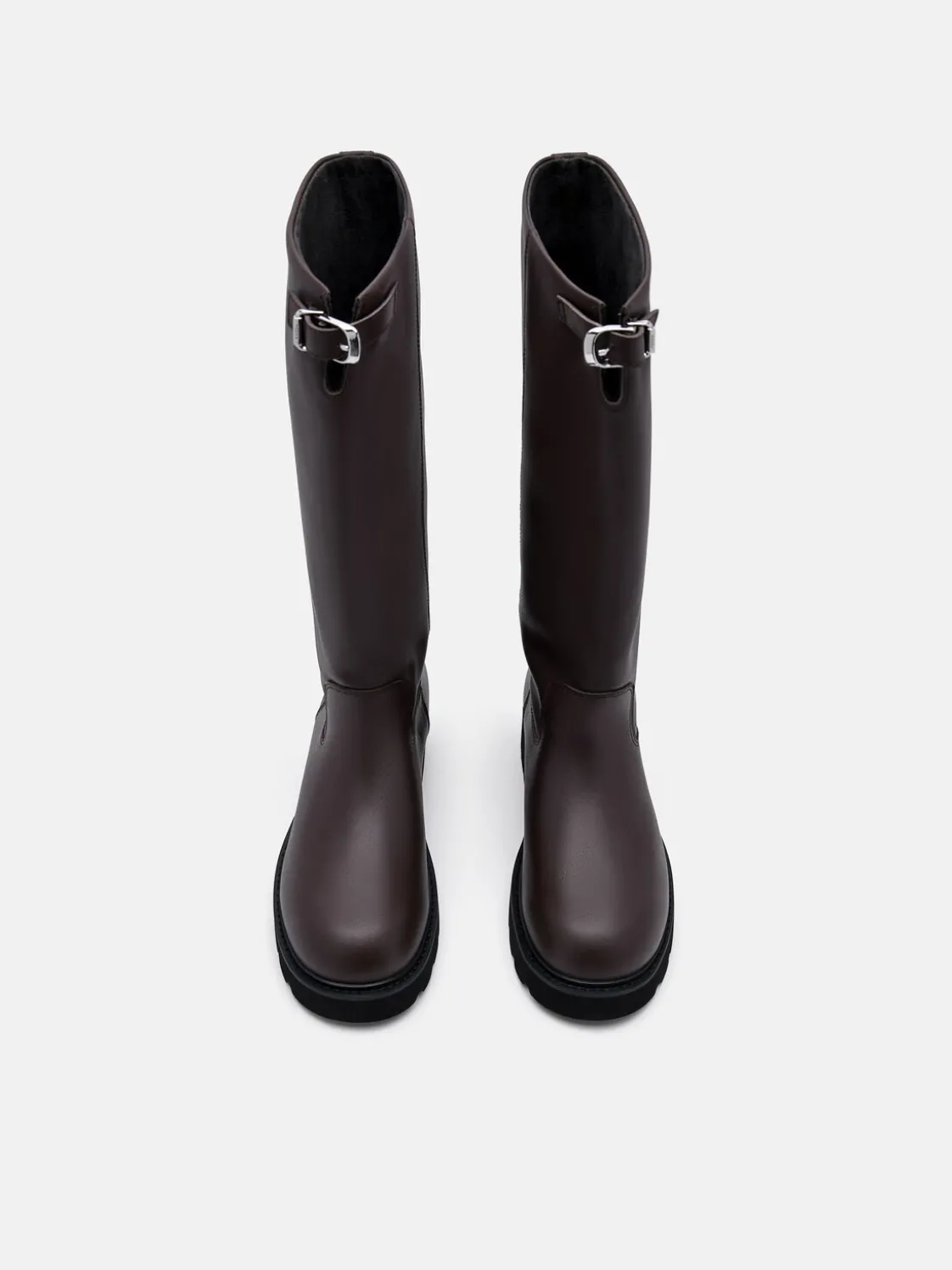 Dessa Knee Boots - Dark Brown