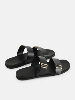 Double Band Sliders - Black