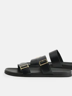 Double Band Sliders - Black