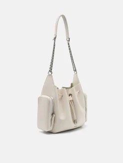 Drawstring Bucket Bag - Chalk