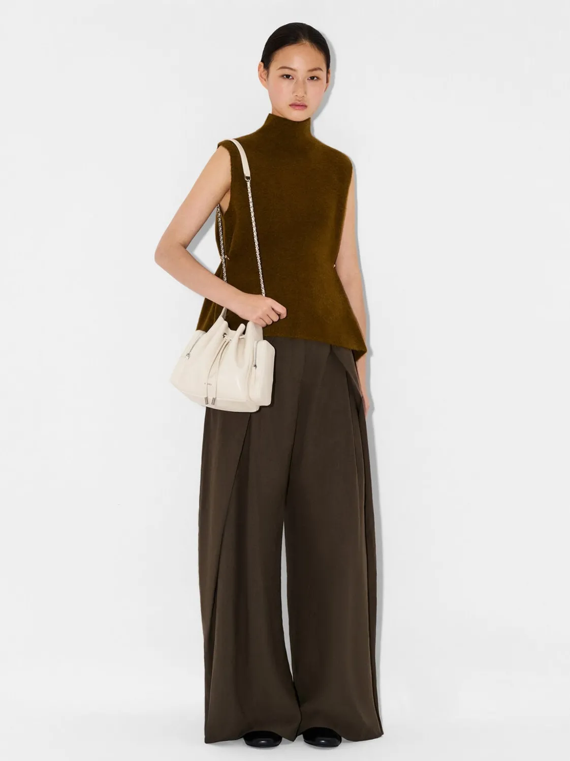 Drawstring Bucket Bag - Chalk