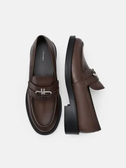 Duet Leather Loafers - Dark Brown