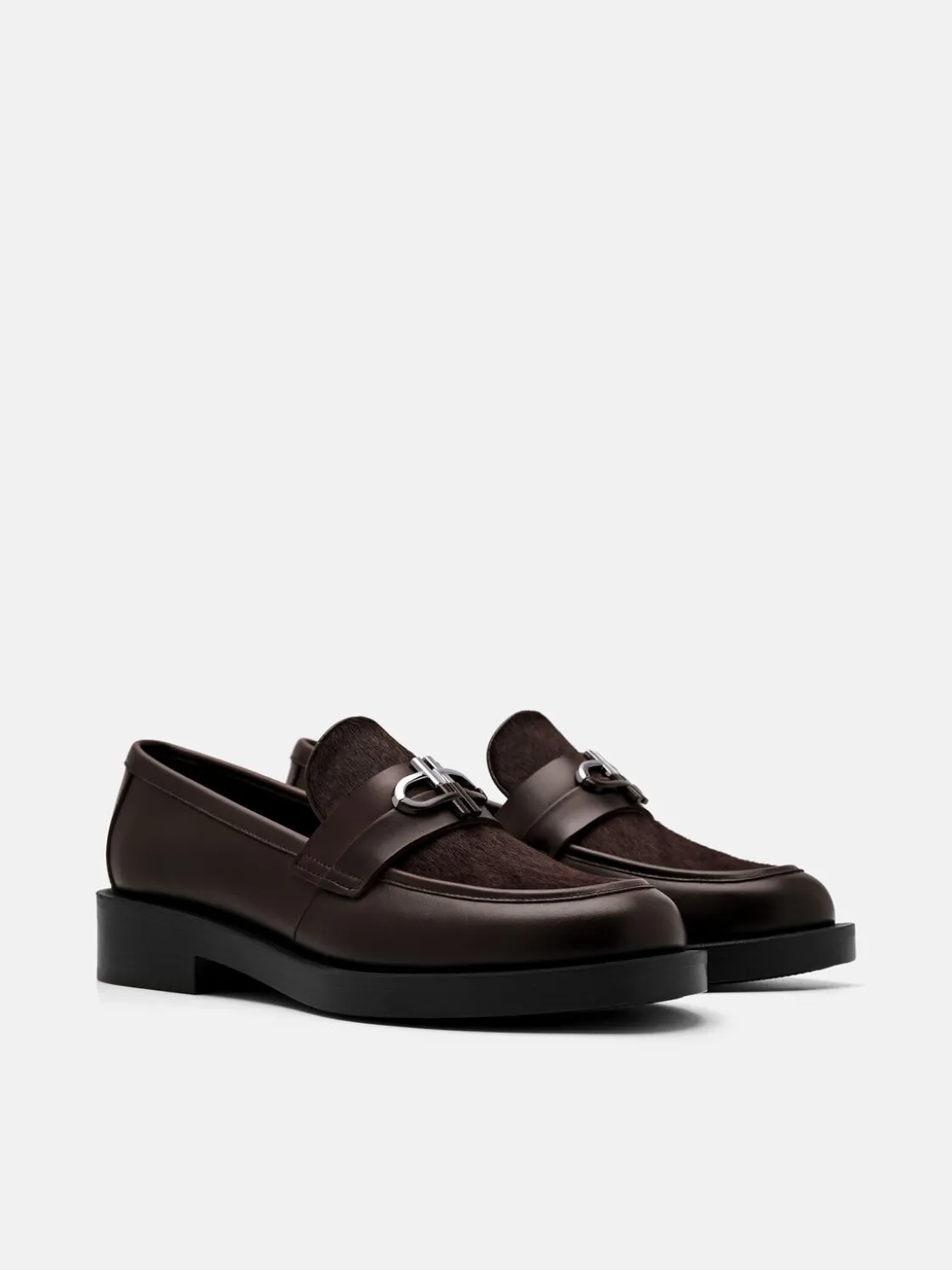 Duet Ponyhair Loafers - Dark Brown Pony
