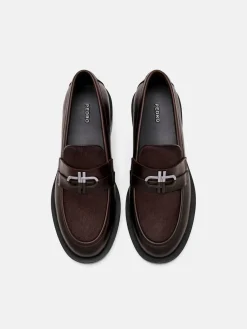 Duet Ponyhair Loafers - Dark Brown Pony