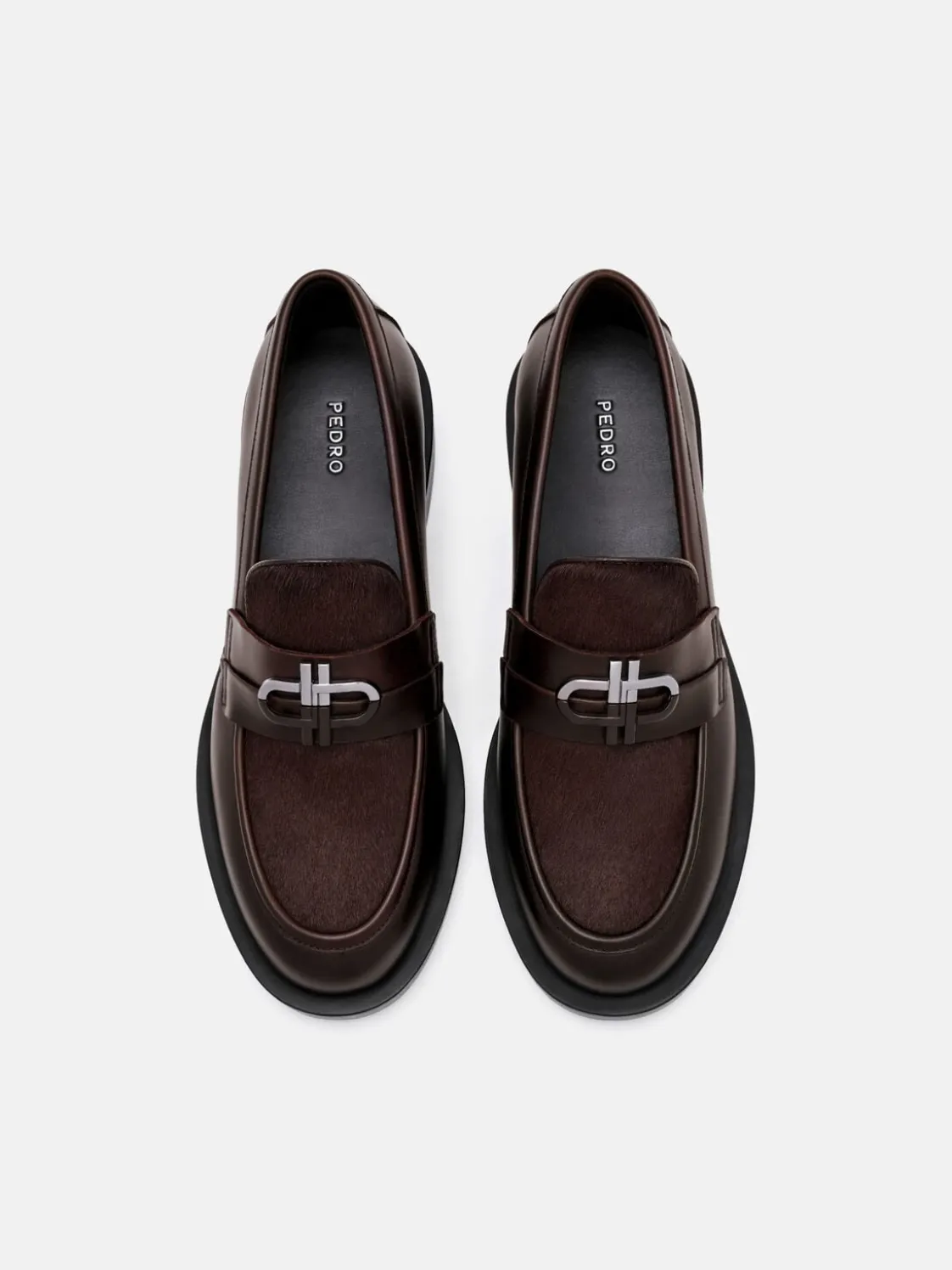 Duet Ponyhair Loafers - Dark Brown Pony