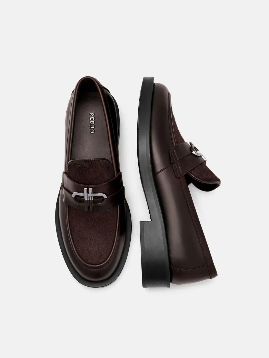 Duet Ponyhair Loafers - Dark Brown Pony