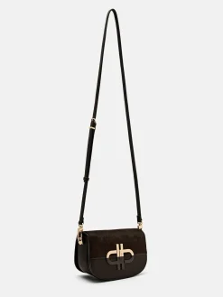Duet Ponyhair Shoulder Bag - Dark Brown Pony