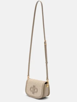 Duet Raffia Shoulder Bag - Chalk Raffia