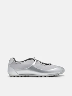 Eclipse Satin Sneakers - Silver